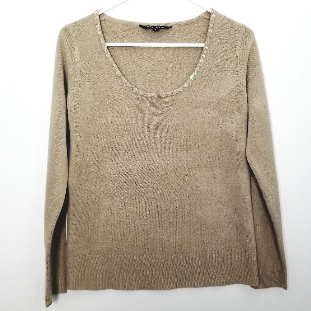 Vintage Tan Sweater Top Size Small Key West